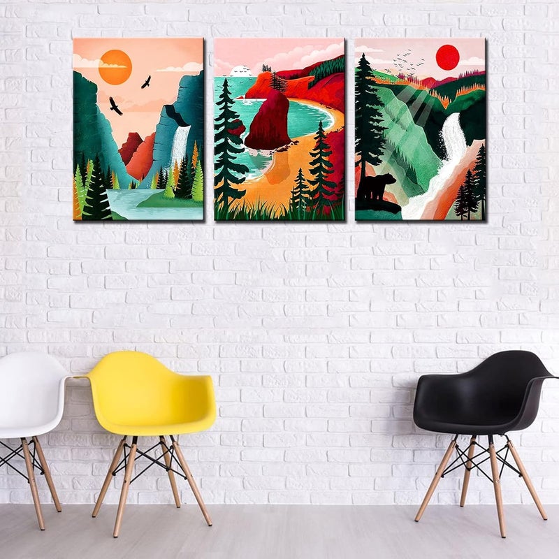 Tucocoo National Park Landscapes Canvas Art Set - Image 3