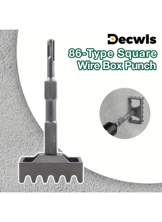 86 Type Square Wire Box Punch Tool Heavy Duty Carbon Steel Non Slip Handle - Image 2