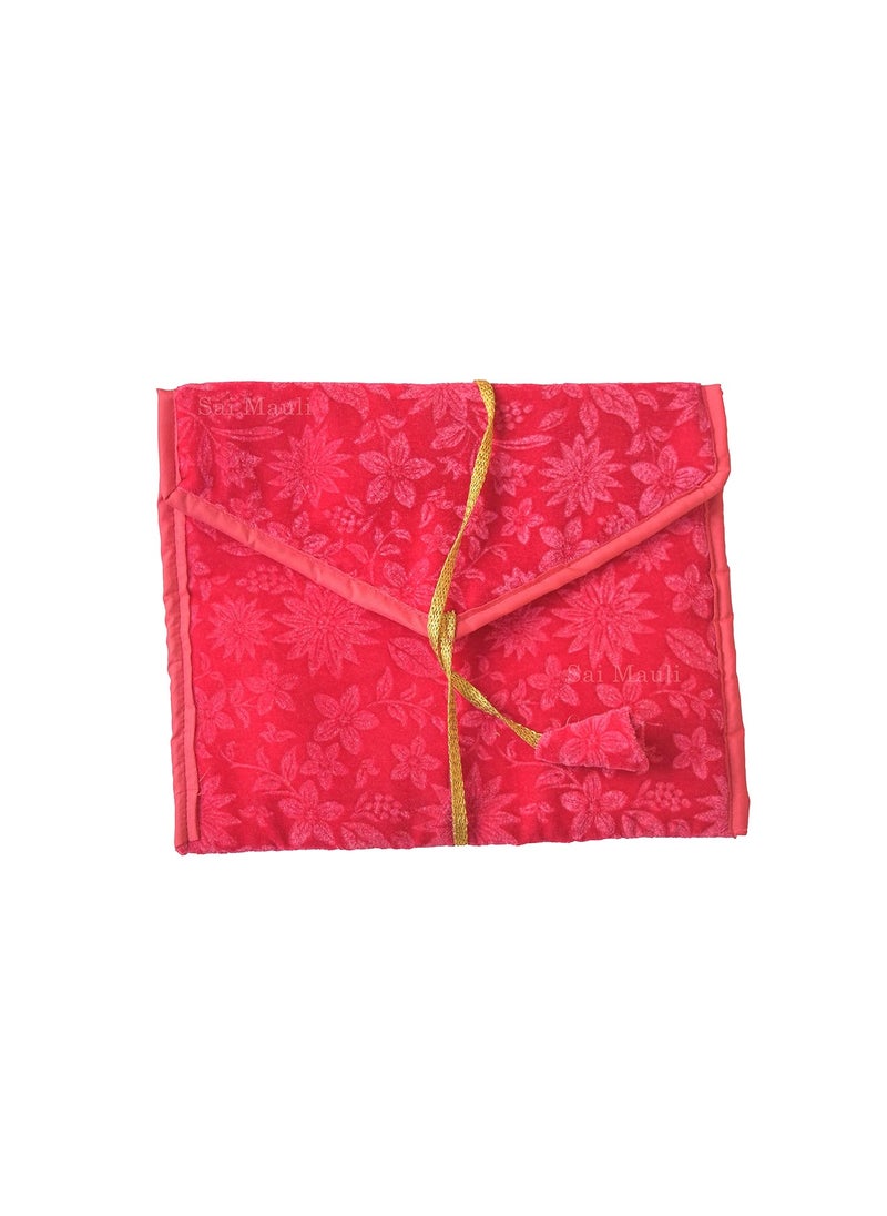 Sai Mauli Creation Shirdi Sai Mauli Creation Shirdi Khan Cloth Holy Book CoverBag Saibaba Satcharitra Bhagwat Geeta Other Holy Book Protecter cover Size115 x 9 inch  - Image 1