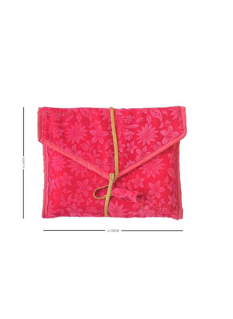 Sai Mauli Creation Shirdi Sai Mauli Creation Shirdi Khan Cloth Holy Book CoverBag Saibaba Satcharitra Bhagwat Geeta Other Holy Book Protecter cover Size115 x 9 inch  - Image 2