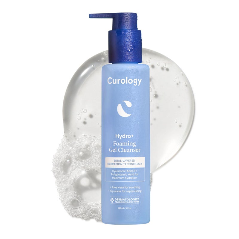 Curology Hydro+ Foaming Gel Facial Cleanser, Gentle Face Wash, Hydrating, Non-Stripping, Sensitive Skin Care, Fragrance Free, 5 fl oz - Image 1