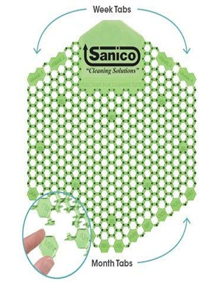 Sanico Spiced Apple 30-Day Air Freshener and Urinal Deodorizer Screen with Enzymatic Technology, 10 per Case - Image 2