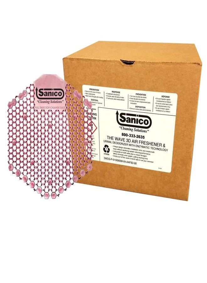 Sanico Spiced Apple 30-Day Air Freshener and Urinal Deodorizer Screen with Enzymatic Technology, 10 per Case - Image 1