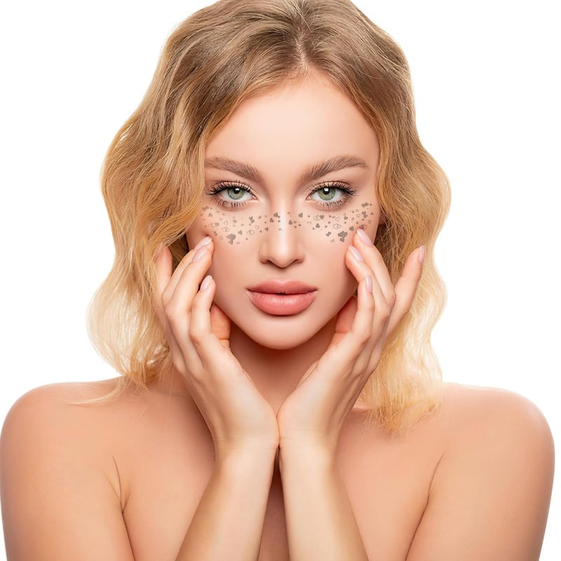 Skin-friendly Freckle Patch 6 Sheets Waterproof Temporary Face Stickers Natural Glitter Freckle Makeup Accessories for Party and Daily Use - Image 5
