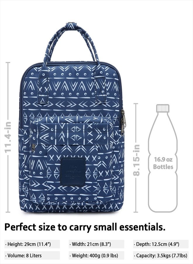 HotStyle BESTIE+ Fashion Mini Backpack for Girls & Kids, Small Diaper Bag Backpack, Cute for Travel, Hiking & Day Trip, Boho, Navy - Image 3