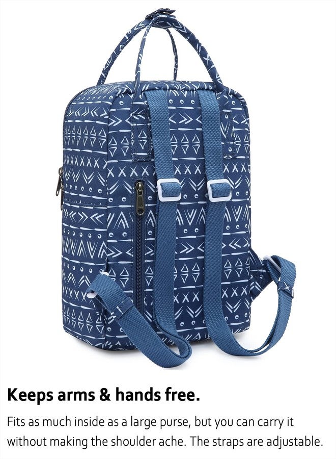 HotStyle BESTIE+ Fashion Mini Backpack for Girls & Kids, Small Diaper Bag Backpack, Cute for Travel, Hiking & Day Trip, Boho, Navy - Image 4