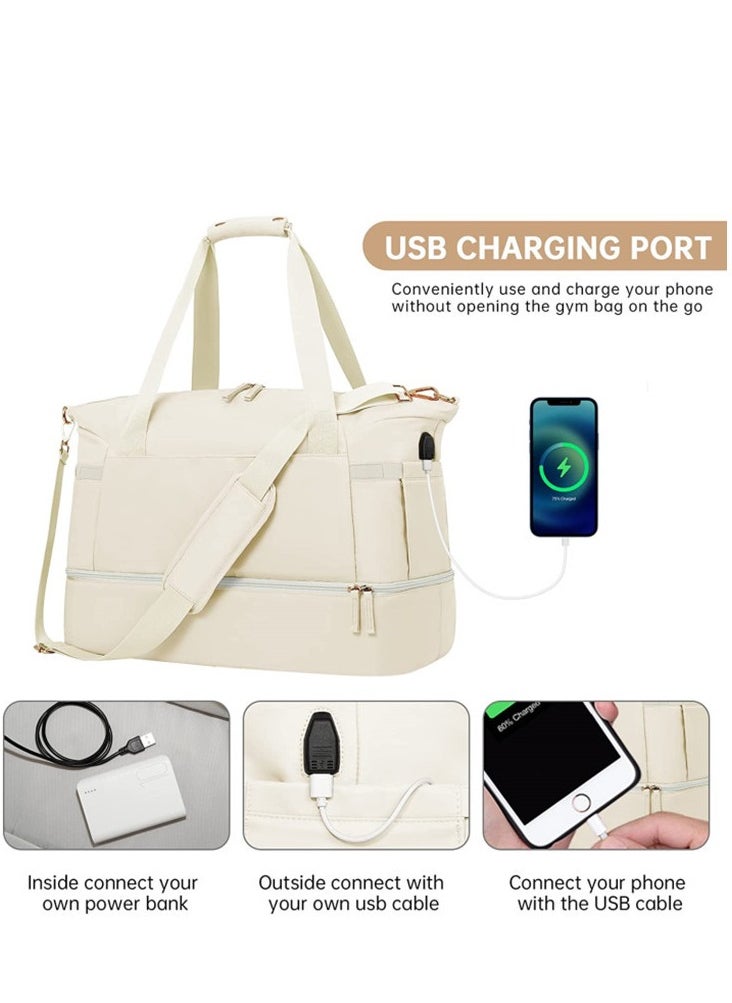 MIXDE - Diaper Bag Tote with Pacifier Case and Changing Pad, Large Capacity Mommy Bag for Hospital and Weekender Travel, Functional Baby Bag Newborn Baby Essential - Image 1