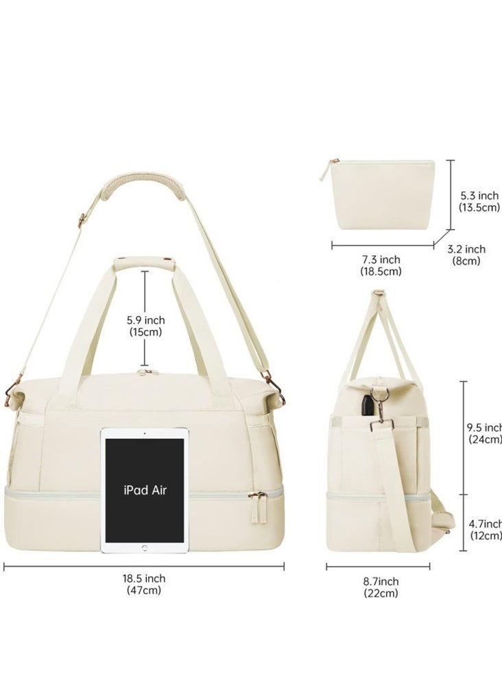 MIXDE - Diaper Bag Tote with Pacifier Case and Changing Pad, Large Capacity Mommy Bag for Hospital and Weekender Travel, Functional Baby Bag Newborn Baby Essential - Image 1
