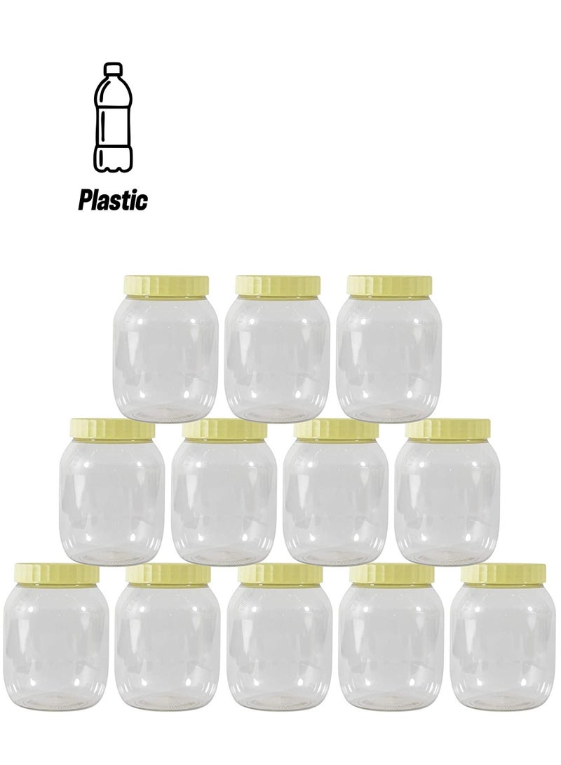 الصقر 12عبوة بلاستيكية لتخزين التوابل مكونة من 12 قطعة (750 مل)