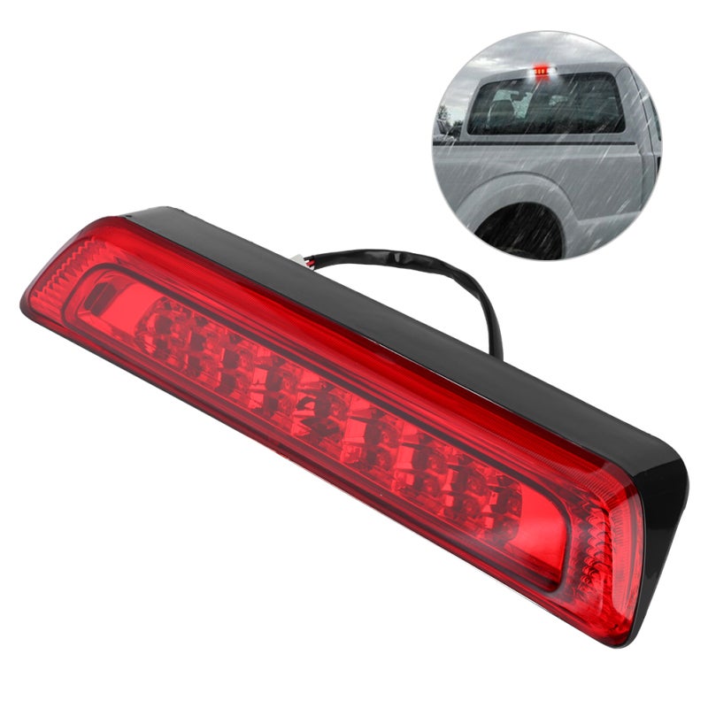 Third Brake Light: Red LED Illumination, Plug-n-play Operation, Low Power Consumption, Long Lasting - High Mount Stop Lamp for 2007-2018 Toyota Tundra - Image 5