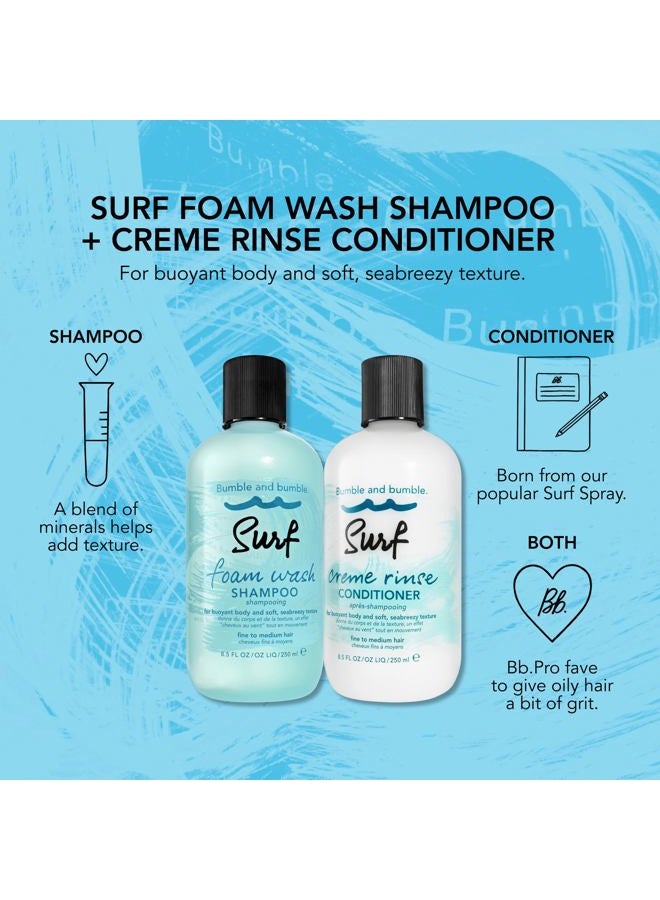 Bumble and Bumble . Surf Foam Wash Texturizing Shampoo | For Seabreezy Texture | Volumizing | Wavy, Straight, 8.5 Fl Oz - Image 4