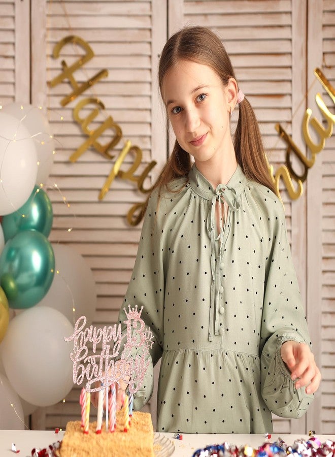 Larrel Happy 13th Birthday Cake Topper, 13 Cake Topper Happy 13th Birthday Decorations Cheers to 13 Years Candles Cakes Decorations with Star Glitter for Celebrating Anniversary Party Supplies(Rose Gold) - Image 4