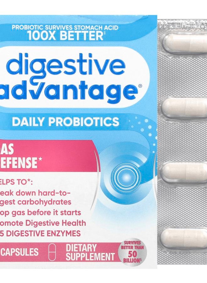 Schiff Digestive Advantage® Daily Probiotics + Gas Defense 32 Capsules  - Image 1