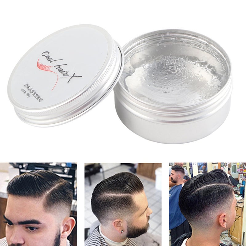 Hair Pomade Strong Styling Effect - Moisturizing Conditioning Formula Hair Styling Wax for Daily Office Party Men Women Curly Long Hair - Image 5