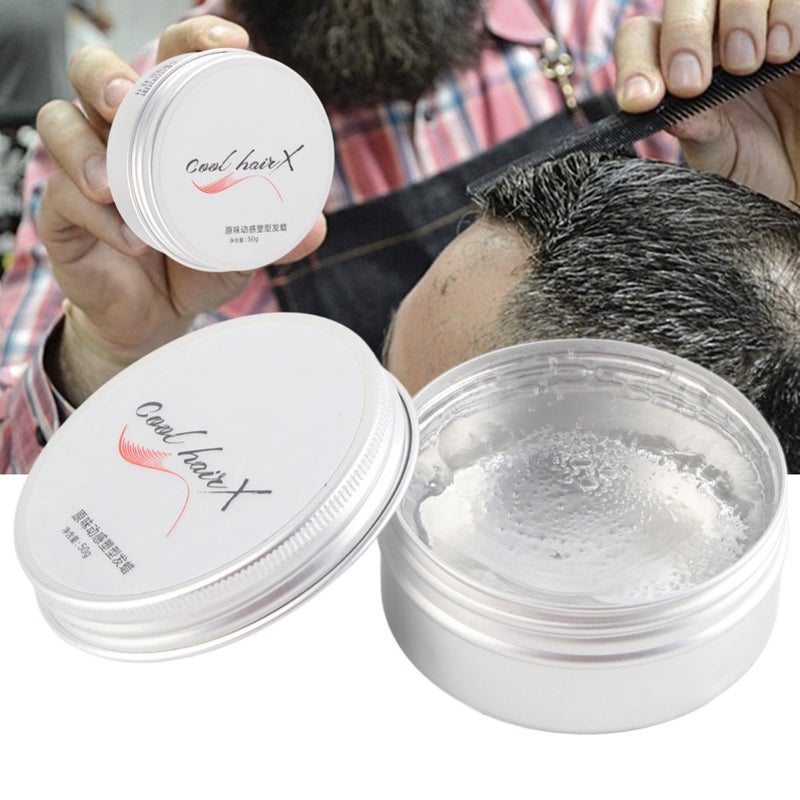 Hair Pomade Strong Styling Effect - Moisturizing Conditioning Formula Hair Styling Wax for Daily Office Party Men Women Curly Long Hair - Image 4