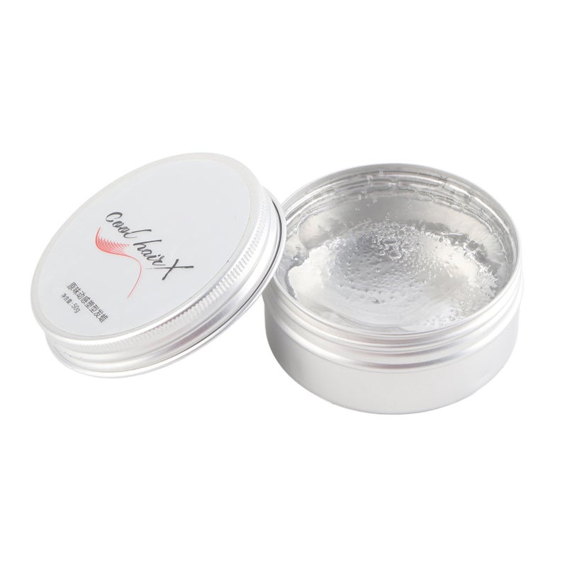 Hair Pomade Strong Styling Effect - Moisturizing Conditioning Formula Hair Styling Wax for Daily Office Party Men Women Curly Long Hair - Image 2
