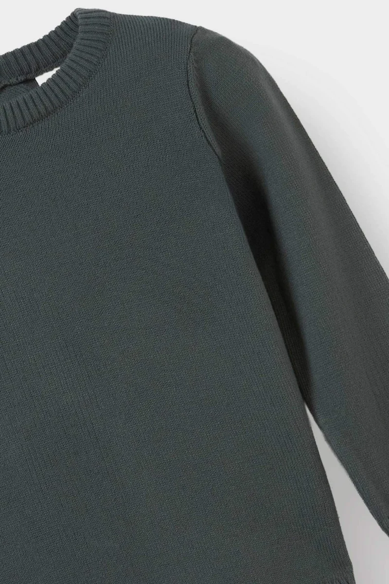 ديفاكتو Baby Boy Regular Fit Crew Neck Knit Pullover