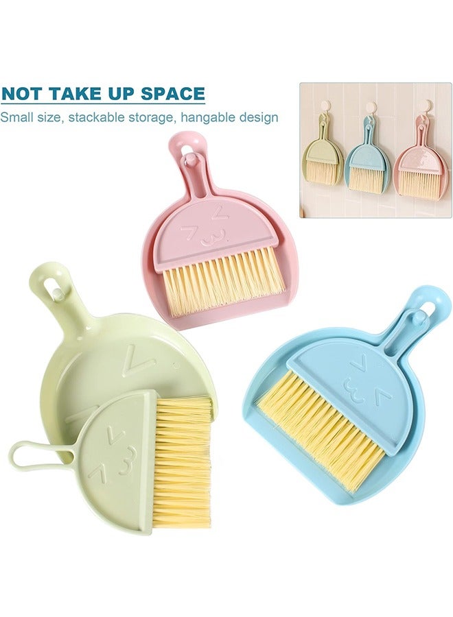 3PCS Mini Broom and Dustpan Set for Home, Car, Kitchen, Table, Kids - Durable Plastic Bristles, Handheld, Hangable, 3 Colors - Image 4