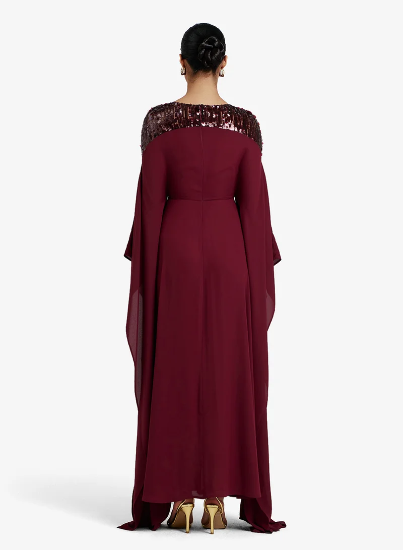 CHASE Embellished Neckline Kaftan