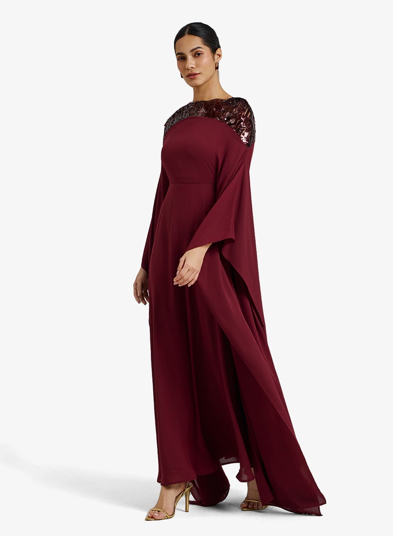 CHASE Embellished Neckline Kaftan - Image 4