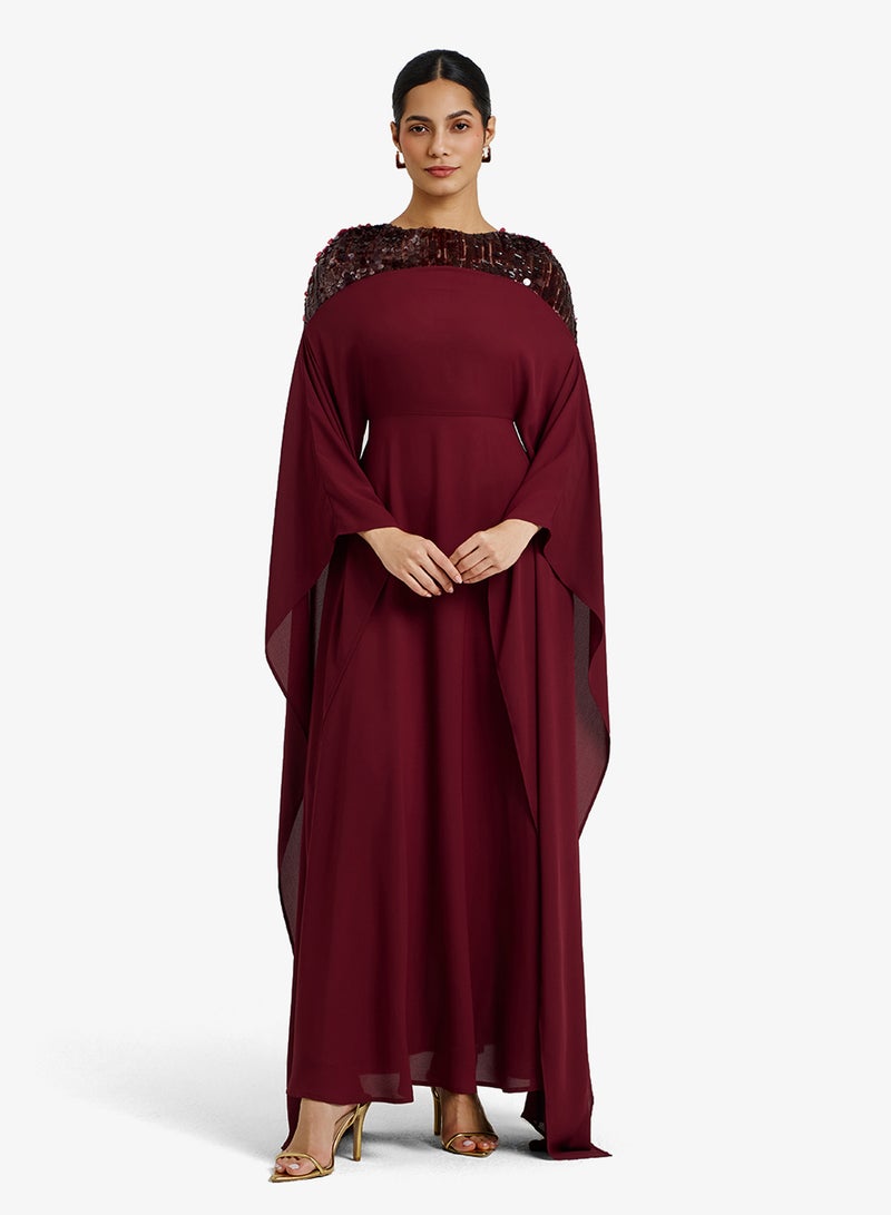 CHASE Embellished Neckline Kaftan - Image 1