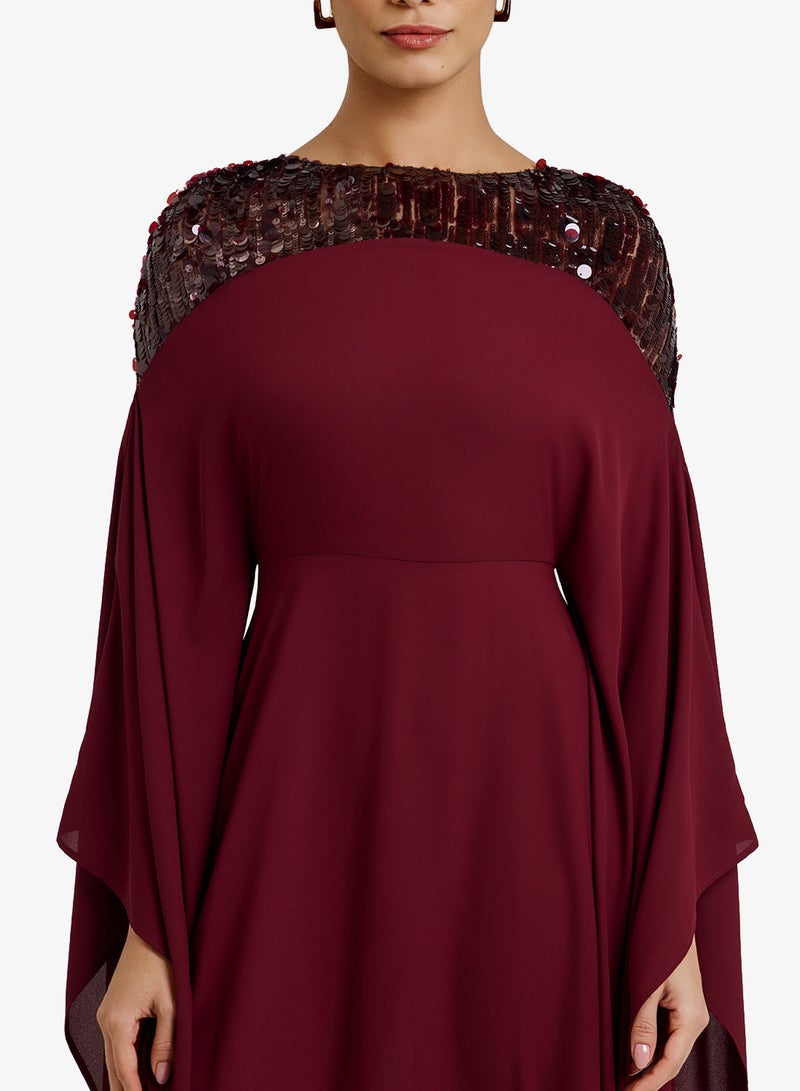 CHASE Embellished Neckline Kaftan - Image 3
