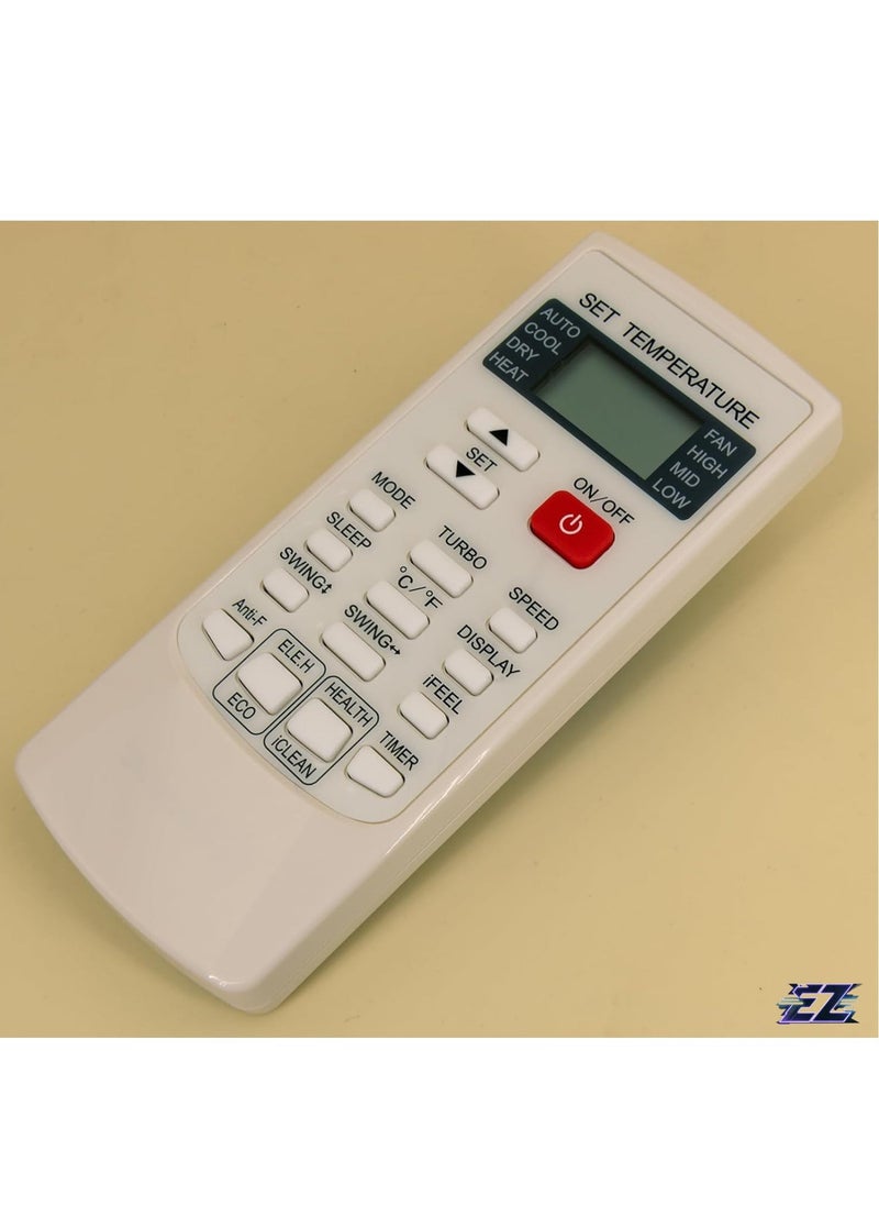 ELTRAZONE Replacement Remote Control YKR-H/102E for AUX Air Conditioner YKR-H/002E YKR-H/006E with Battery - Image 2
