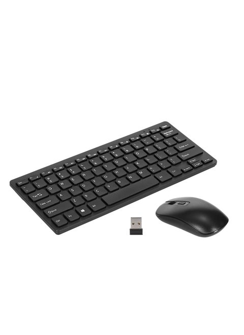 Mini Wireless Keyboard and Office Mouse FV-km901 , Keyboard Mouse Combo , Mini Keyboard Set Portable 78 Keys 2.4G , Ergonomic Design Office