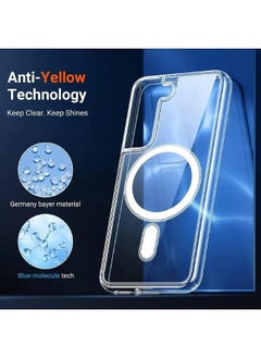 Generic Samsung Galaxy S24 Plus, Magnetic Case, Compatible with MagSafe Wireless Charging, Anti-Scratch Bumper Cover (Clear), TPU - PC  - Image 2