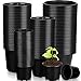 Eaasty 200 Pcs Plastic Plant Pots 3 4 5 6 Inch Plant Nursery Pots with Drainage Holes Black Garden Pots Round Seedling - Image 2