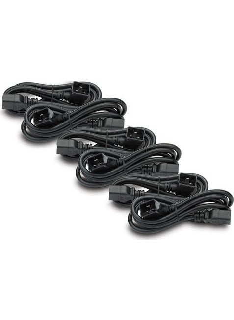 AP98896F Power Cord Kit (6pcs), Locking, C19 - C20 (90 Degree), 1.8m