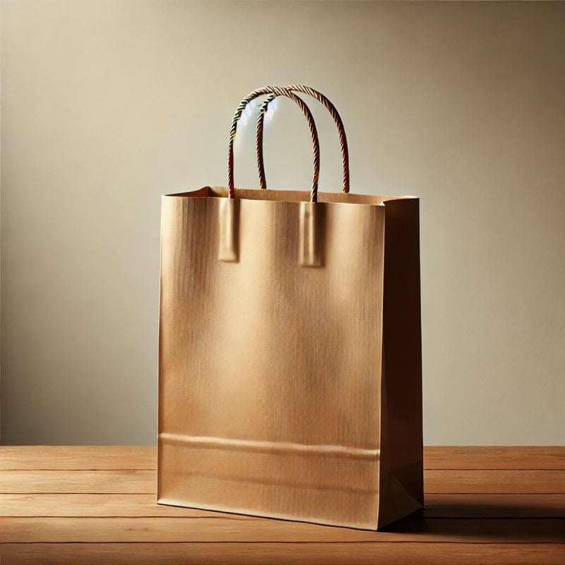Golden Master Kraft Paper Bags 32 * 32 * 14 With Handles For Shopping, Gifts And Small Business (Kraft Beige 10 Pieces) - Image 4