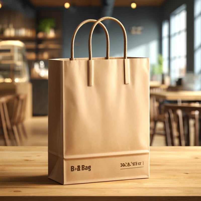 Golden Master Kraft Paper Bags 32 * 32 * 14 With Handles For Shopping, Gifts And Small Business (Kraft Beige 10 Pieces) - Image 5