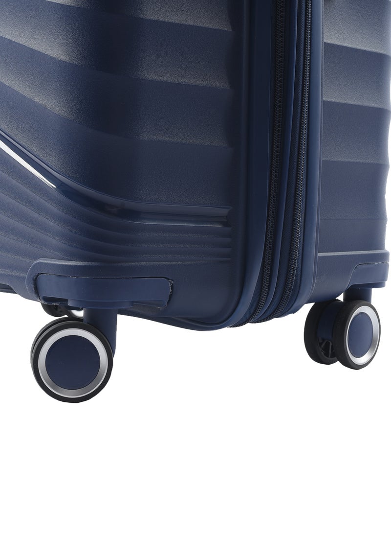 CROSSLAND Unbreakable Large Size Trolley Luggage With TSA Lock,4 Silent Move Spinners Wheels, Double Expandable Zipper - 28 Inch