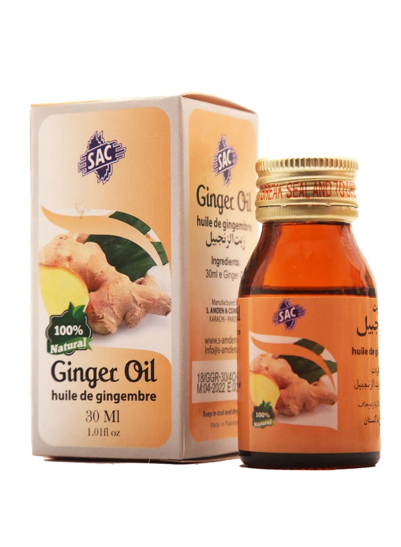 SAC NATURAL GINGER OIL 30 ML