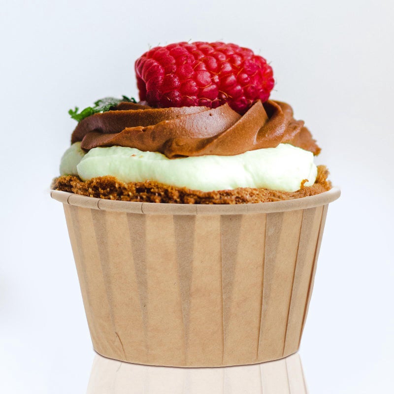 50 Pcs Thickened Greaseproof Cupcake Wrappers Compact Oil Resistant Baking Cups for Muffins Small Cakes Desserts Home Kitchen Bakery Use - Image 4