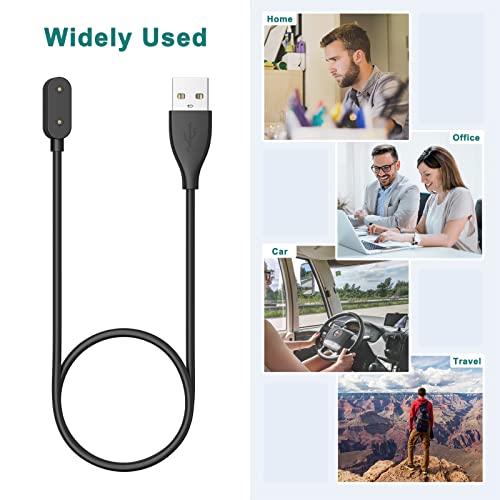 Meliya Charging Cable for Huawei Band 10 9 8 7 6/ Honor Band 6 / Watch ES/Watch FIT，Fast USB Smart Watch Charging Cable Cord 3.3ft (100cm),Black - Image 3
