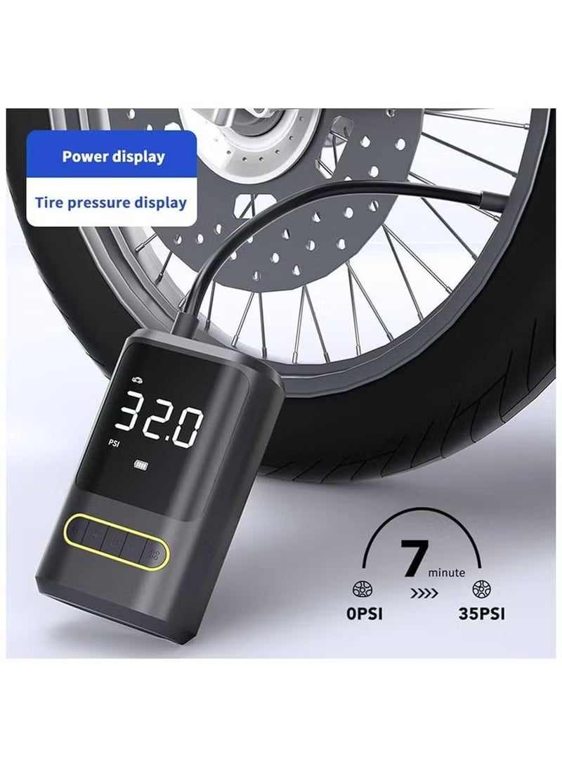 Portable Car Air Pump ATJ-8466 – Compact Inflator for Tires & Sports Equipment - Image 3