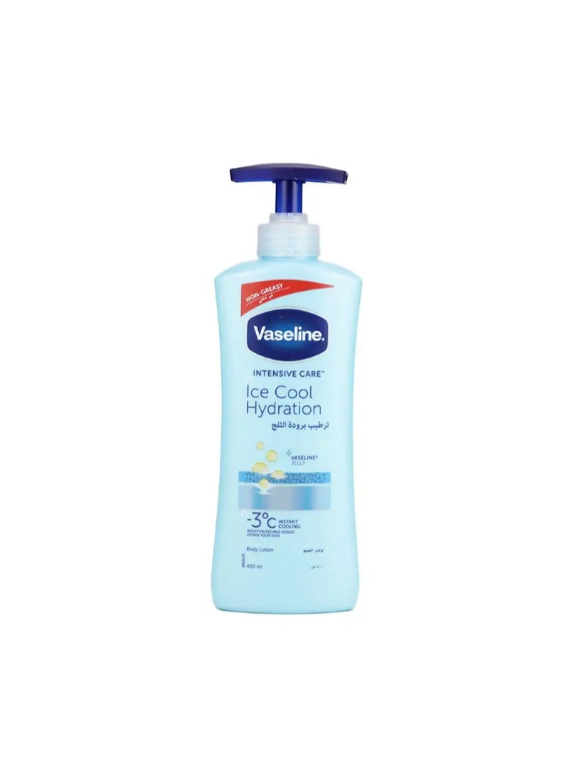 Vaseline Intensive Care Ice Cool Hydration Body Lotion Instant Cooling- 400ml