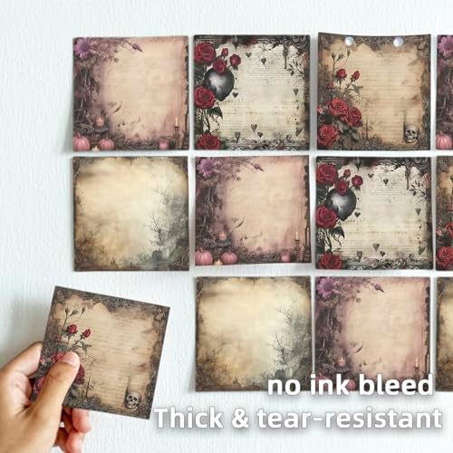 RAINBAM Retro 4 Pack/200 Sheets 3x3 inch Sticky Notes Set, Vintage Memo Pads with High-Adhesive, Reusable Tearable Post it Notes for Journal Planners Office School Home, Bulk Stationery Gift - Image 5