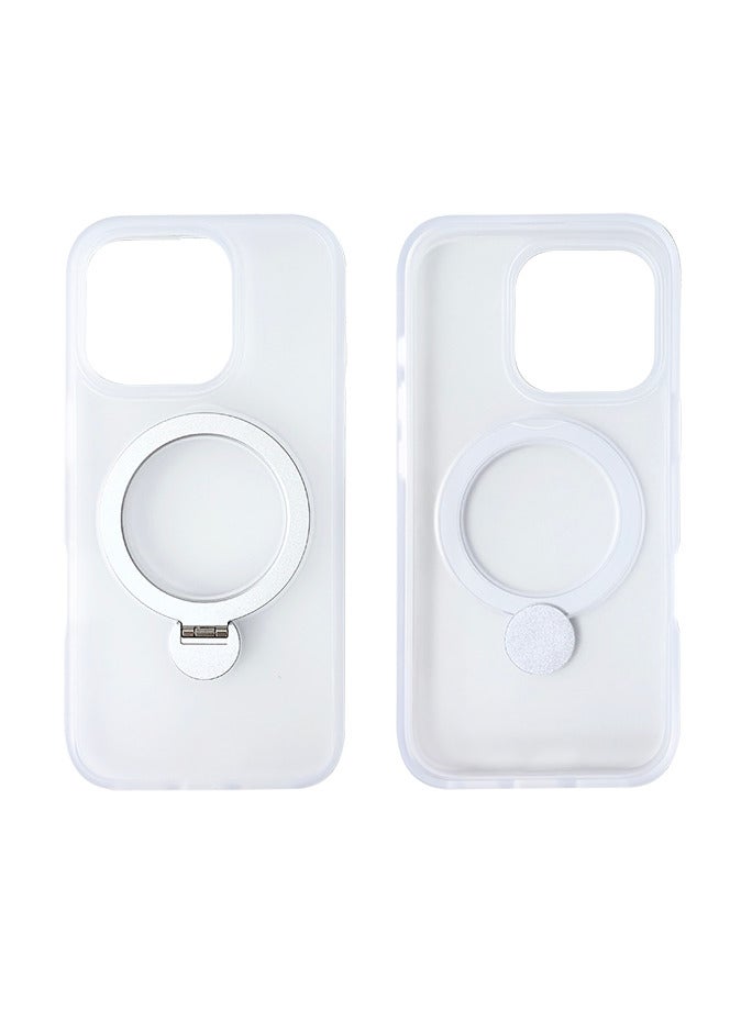 iPhone 16 Pro Max Magsafe Case with Magnetic Invisible Stand Cover Soft Silicone Phone Cover with Kickstand - Image 1