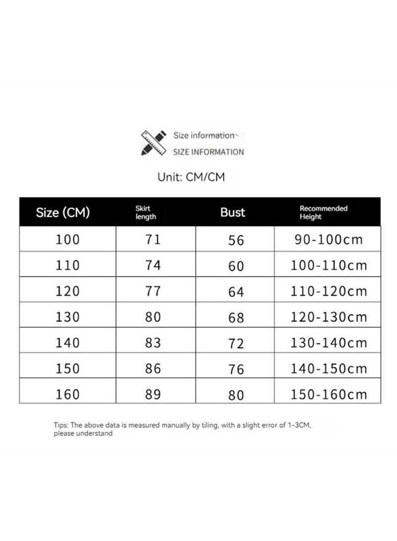 M MIAOYAN Kids Girls Costume Suit TV Series Princess Dress Long Sleeve Skirt Cosplay Outfit Clothes - Image 4