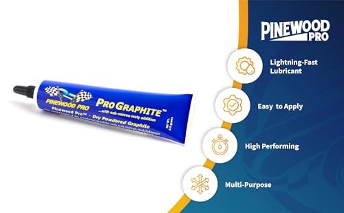 Pinewood Pro PRO Graphite: Dry Graphite Lubricant Blended with Molybdenum in an Easy-Squeeze Tube for use on Pinewood Derby car axles | Increase Your Speed by reducing Friction! - Image 3