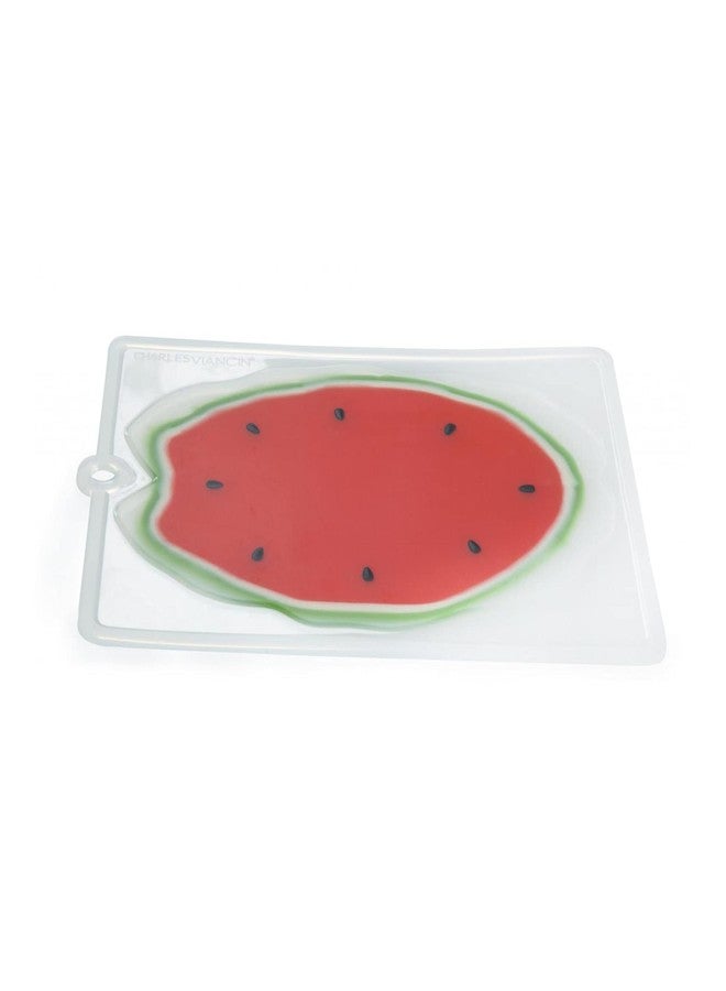 تشارلز فيانسين لوح تقطيع سيليكون مرن من تشارلز فيانسين - بنقشة البطيخ - لا يُتلف سكاكينك - خالٍ من مادة BPA والبلاستيك، مصنوع من سيليكون آمن غذائيًا - آمن للغسل في غسالة الأطباق - متوسط الحجم 8×11 بوصة / 25×28 سم - Image 1