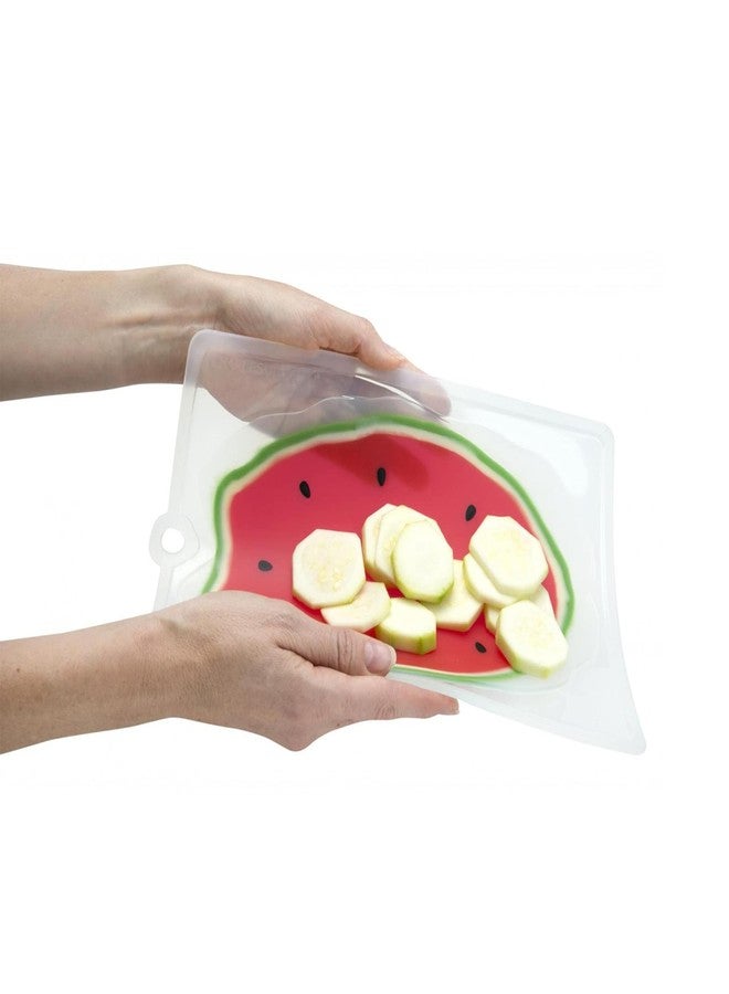 تشارلز فيانسين لوح تقطيع سيليكون مرن من تشارلز فيانسين - بنقشة البطيخ - لا يُتلف سكاكينك - خالٍ من مادة BPA والبلاستيك، مصنوع من سيليكون آمن غذائيًا - آمن للغسل في غسالة الأطباق - متوسط الحجم 8×11 بوصة / 25×28 سم - Image 2