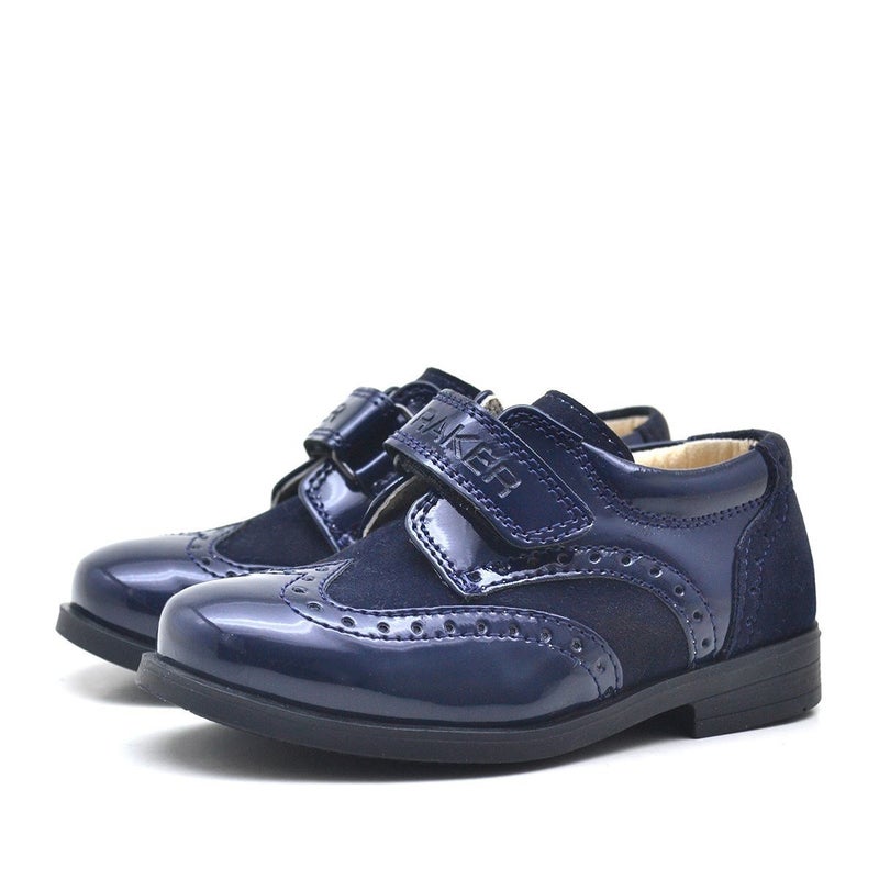 Rakerplus Classic toddler shoes from Raker Plus Titan, made from glossy suede leather with a Velcro strap. - Image 4