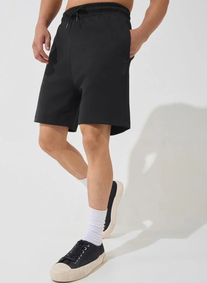 Cult Men Black Ultra Luxe Classic Shorts