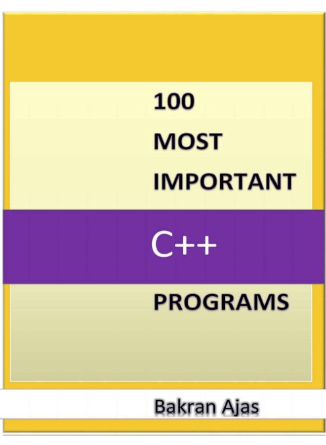 100 C++ Questions with Solutions by Bakran AjAS - Image 1