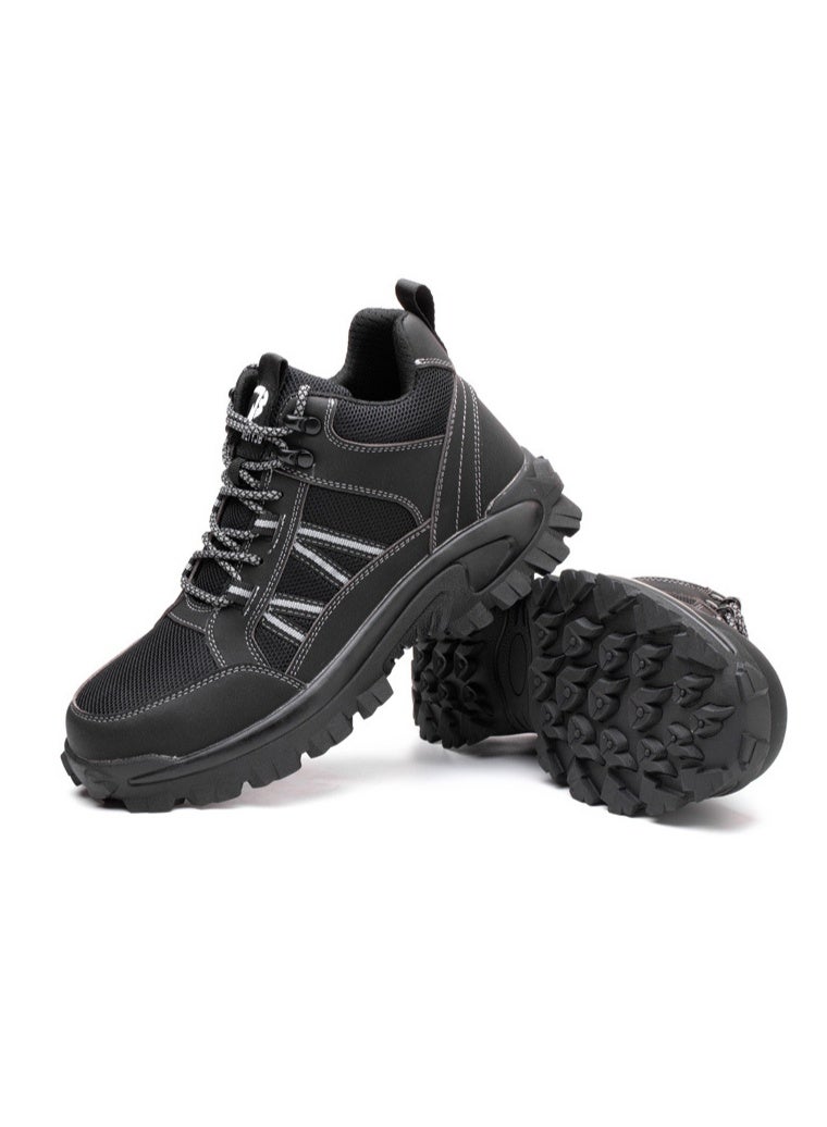 NIBEMINENT ArmorToe Wear-resistant High-top Safety Shoes Steel Head Anti-puncture Anti-smash Work Shoes Sneakers Four Seasons - Image 2