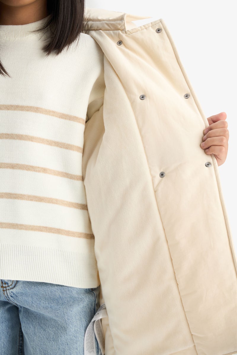 ديفاكتو بالطو مطر بناتي طارد للماء بكابيشون - Image 5